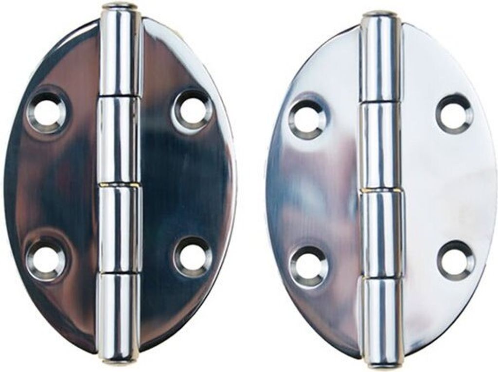 Goldenship Ovales Scharnier Aus Edelstahl 2 Einheiten Silber 67 x 48 mm Silber 67 x 48 mm