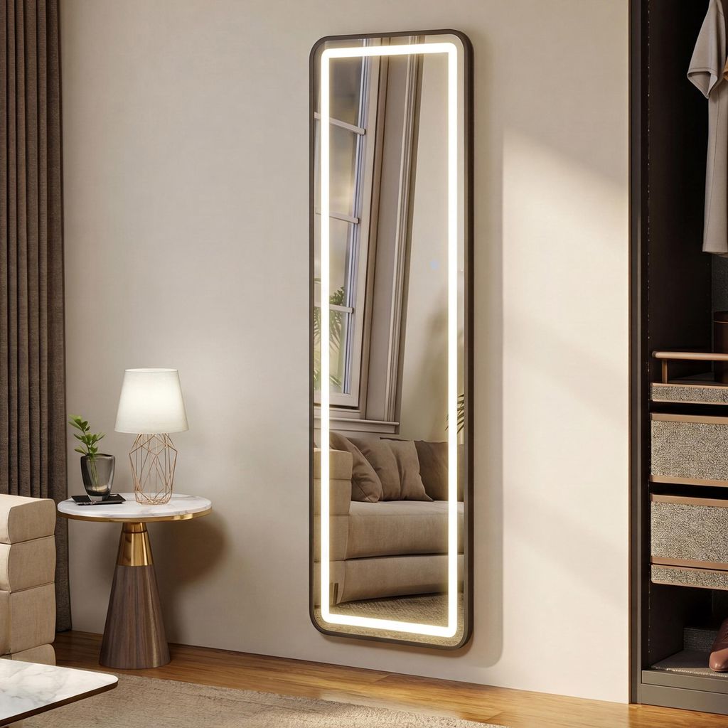 Specchio a LED per il bagno, illuminazione completa, Immagine del prodotto 