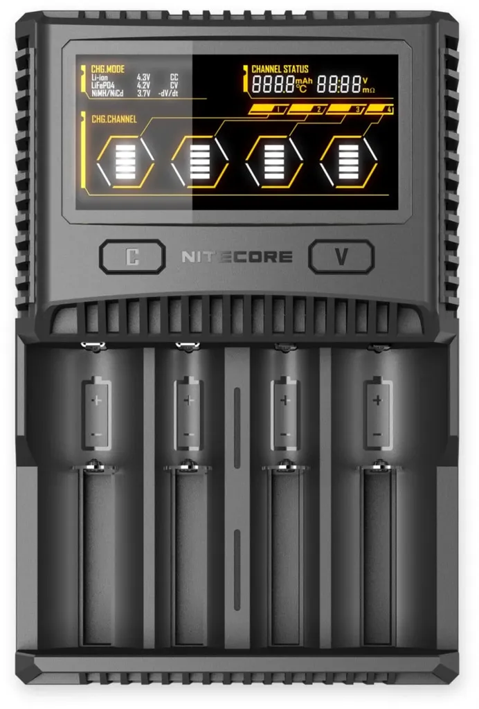 Nitecore SC4 Chargeur intelligent contre l'usure de vos batteries