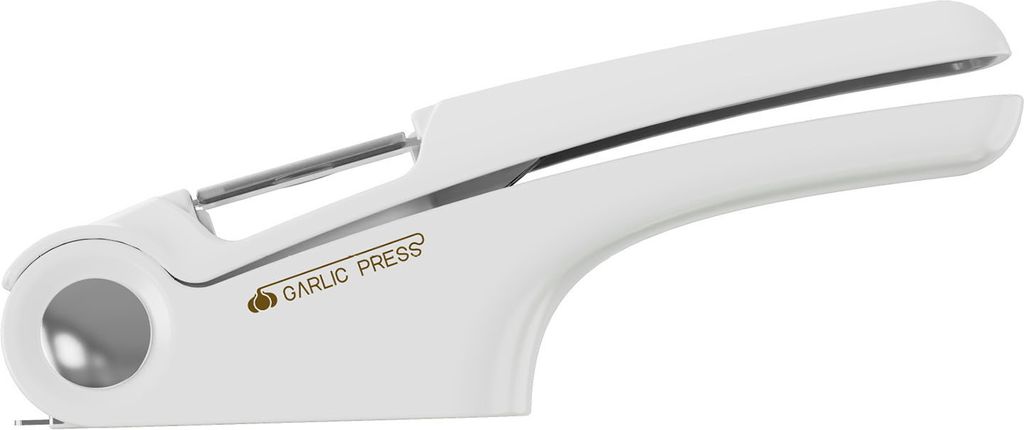 Knoblauchpresse aus Edelstahl, 4-in-1, multifunktionales Küchenwerkzeug zum Zerkleinern von Gemüse und Obst, Knoblauchschneider, Flaschenöffner