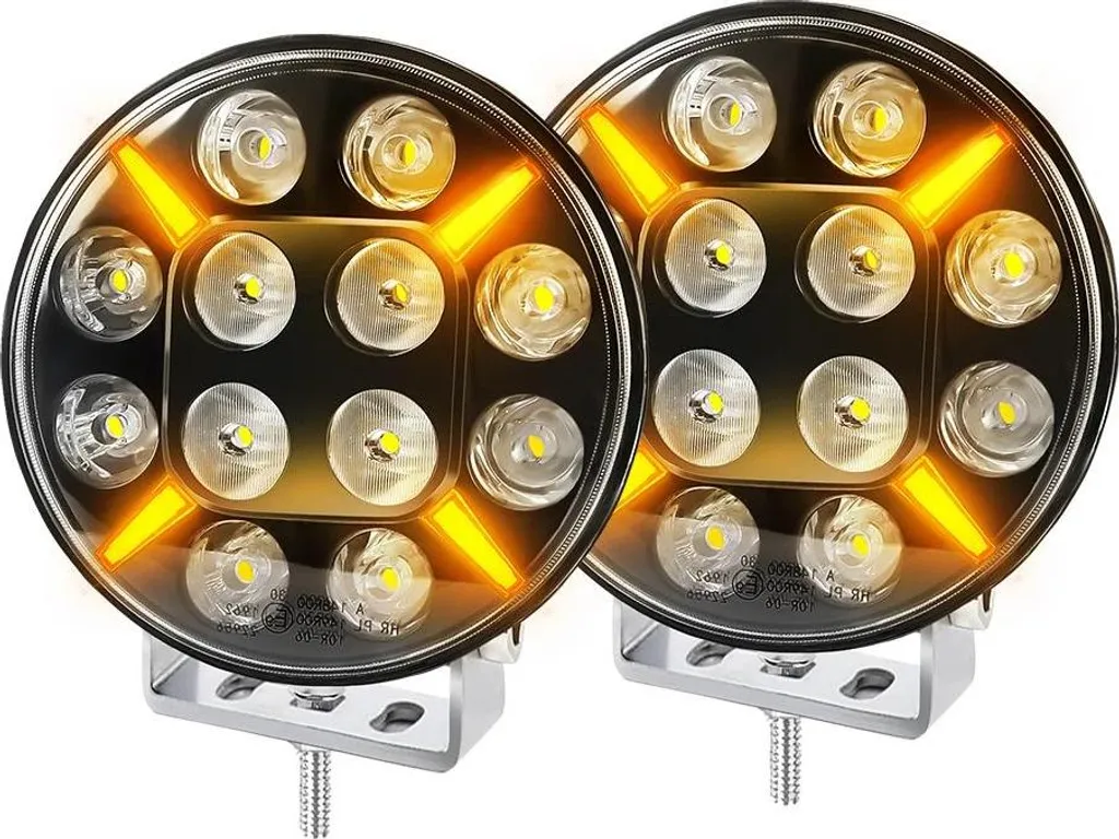 Éclairage LED étanche IP68 blanc froid 6000K 9 pouces haute intensité