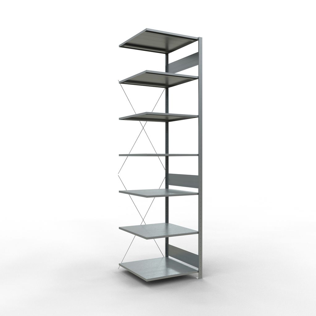 Stecksystem Anbauregal - 3000x 750x800 mm, Typ 150 kg