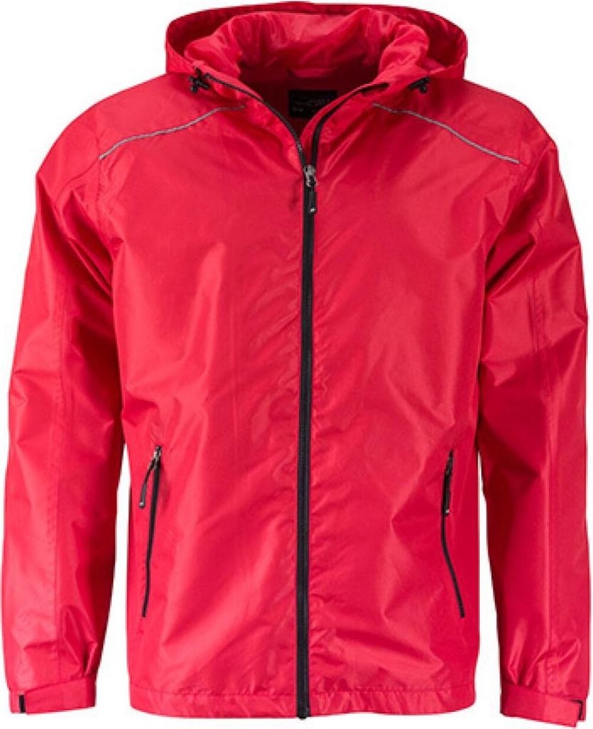 Sportliche, funktionale Outdoorjacke red/black, Gr. S