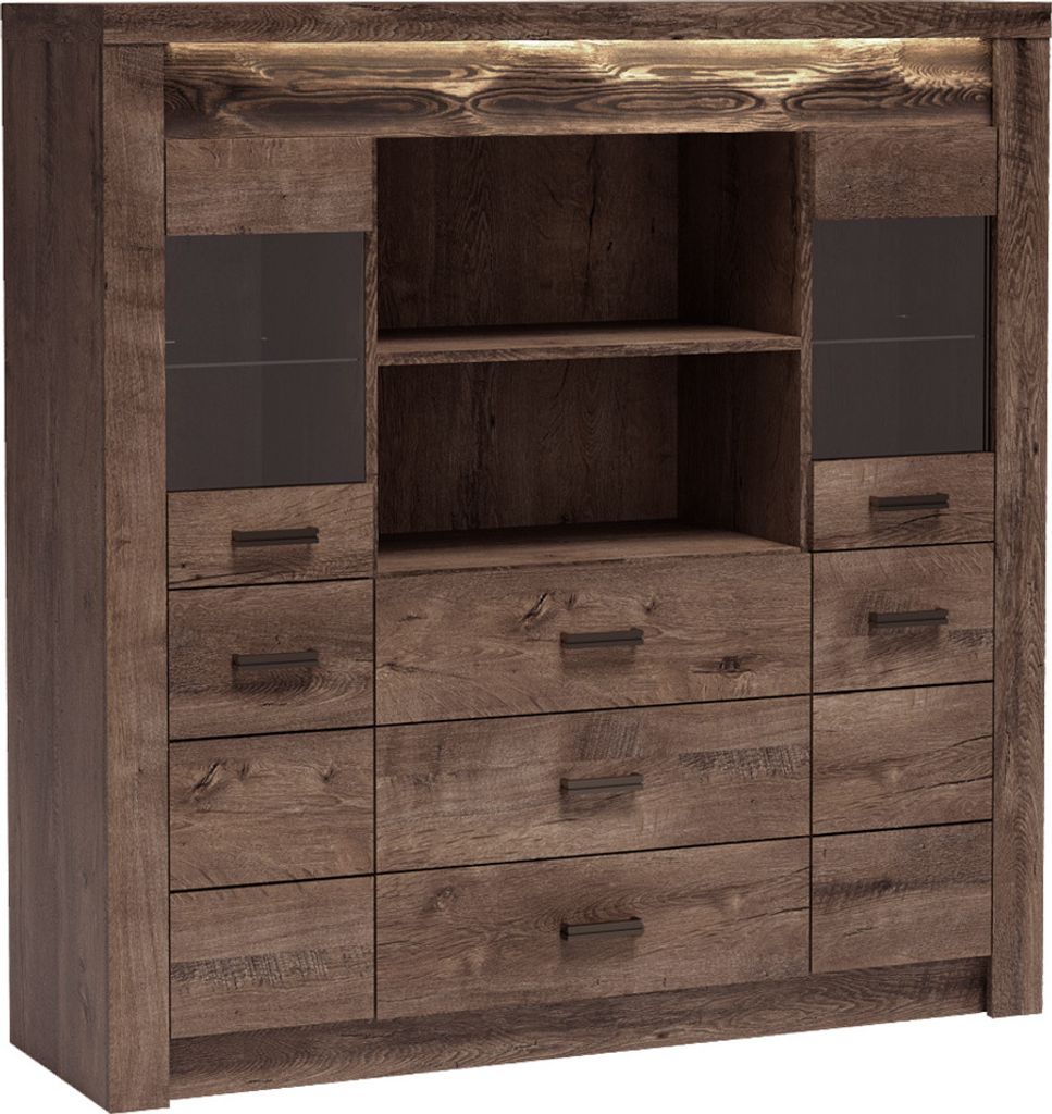 Highboard in Esche dunkel INGENIO-161