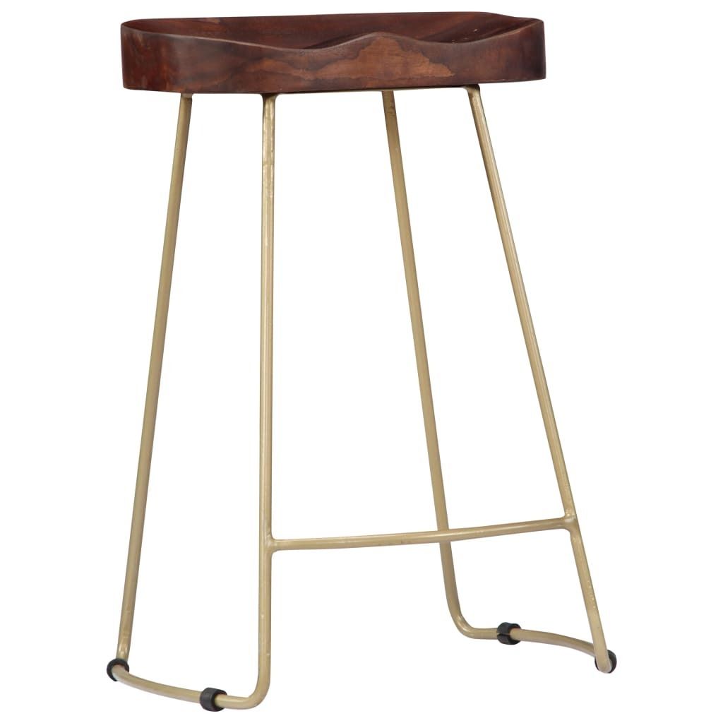 "WINTER SALE"Gavin Barhocker 2er Set - Küchenstühle elegantes Design - Massivholz Mango - 45x40x62cm - Barhocker NeuMöbel688193