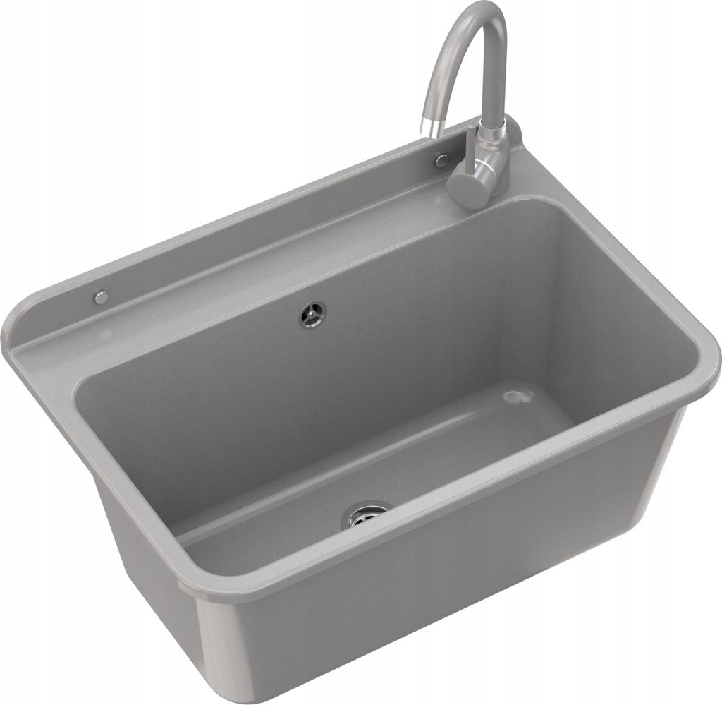 Granitan | Waschbecken - Spülbecken 61x41x30 cm - Spüle Produktbild 