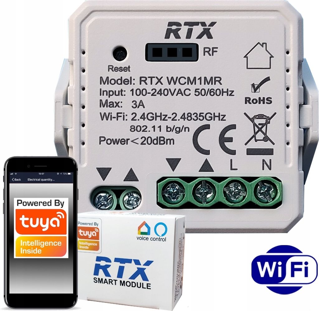 Rollladensteuerung RTX TUYA WiFi + RF MINI ACCESSORY Produktbild 