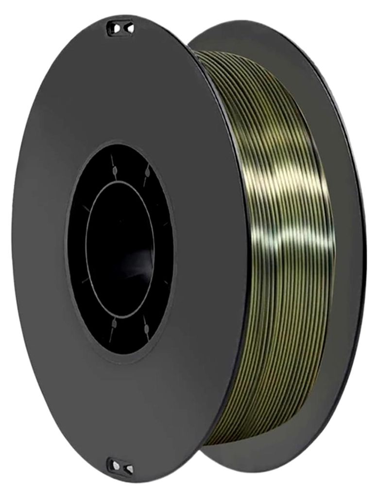 1 kg zweifarbiges 3D-Druck-Filament Seide PLA Bronze Schwarz, 1,75 mm
