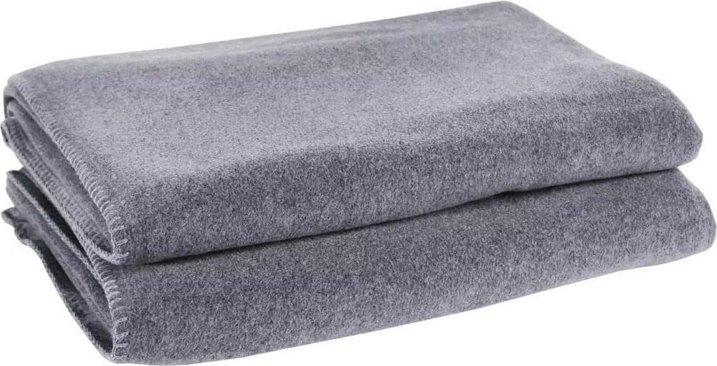 Zoeppritz Plaid Soft-Fleece Farbe medium grey Größe 220x240