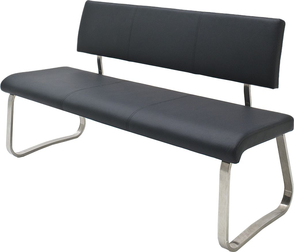 Esszimmerbank Sitzbank Sitzbänke Tischbank Bank Bänke Beistellbank "Muvo II" Schwarz