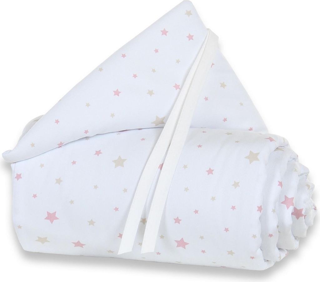 babybay Nestchen Piqué für Original, weiß Sternemix sand/beere