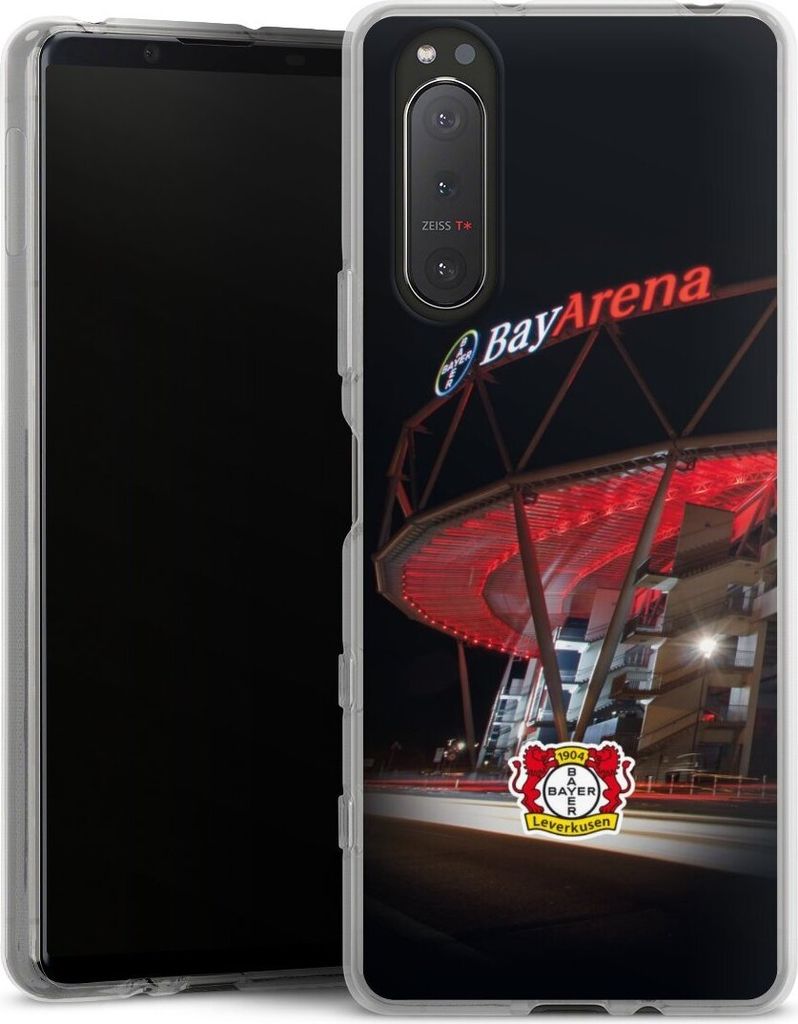 DeinDesign Handyhülle für Sony Xperia 5 II 5G Silikon Hülle Case Smartphone Schutzhülle Bayer 04 Leverkusen Offizielles Lizenzprodukt Stadion