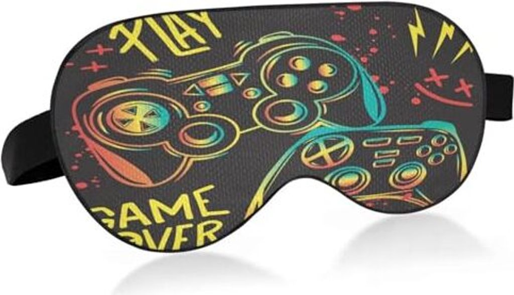 Sleep Mask Light Blocking spielen Videospiele Augen schlafbar verstellbares Riemen Retro Game Controller Weiche leichte Abdeckung Augenbinde Männe...