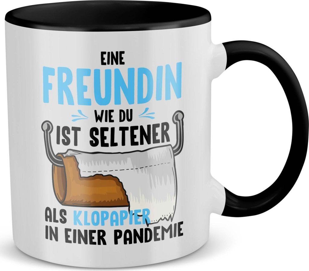 22Feels Freundin Geschenk Jahrestag Tasse für Sie Valentinstag Frauen 1 Jahr Weihnachten Geburtstag Beziehung Paar Kaffeetasse (Weiss-Schwarz)