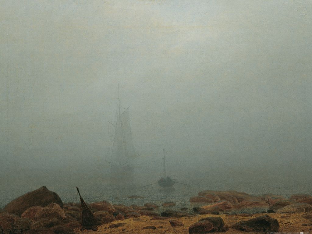 Caspar David Friedrich Kunstdruck Bild - Der Nebel, 1807 (60 x 80 cm)