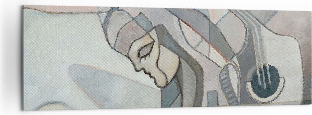 Bild auf Leinwand - Leinwandbild - Abstraktion modern - 160x50cm - Wand Bild - Wanddeko - Leinwanddruck - Bilder - Kunstdruck - Wanddekoration - Le...