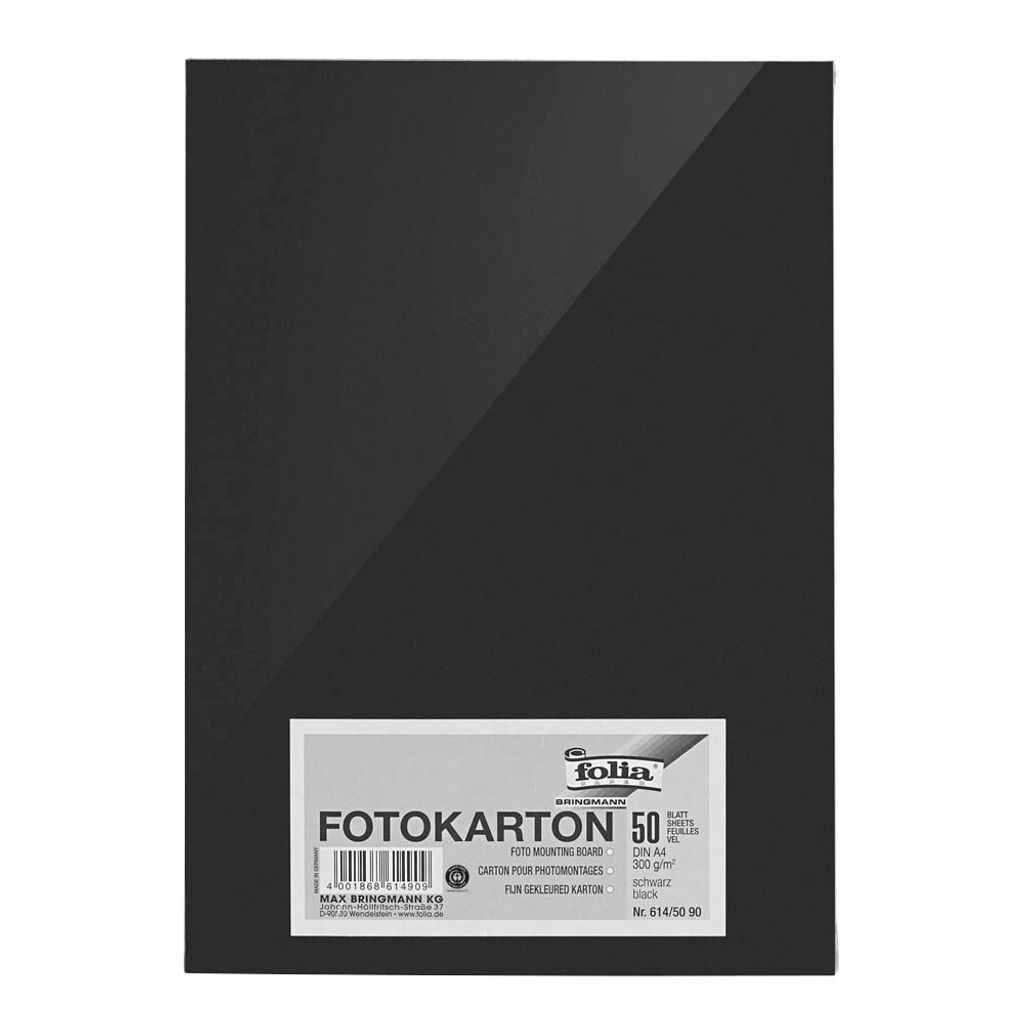 folia fotokartón čierny 300 g/m2 50 listov Obrázok produktu 