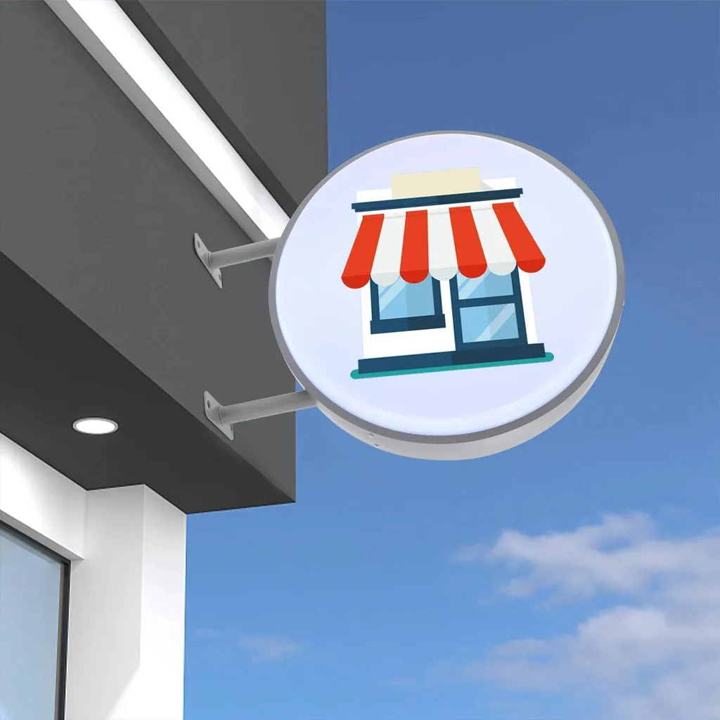 Enseigne lumineuse double face LED pour augmenter votre visibilité
