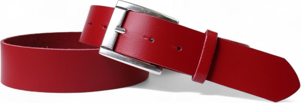 FRONHOFER Damen Ledergürtel 4 cm mit altsilbernen Gürtelschnalle, echt Leder