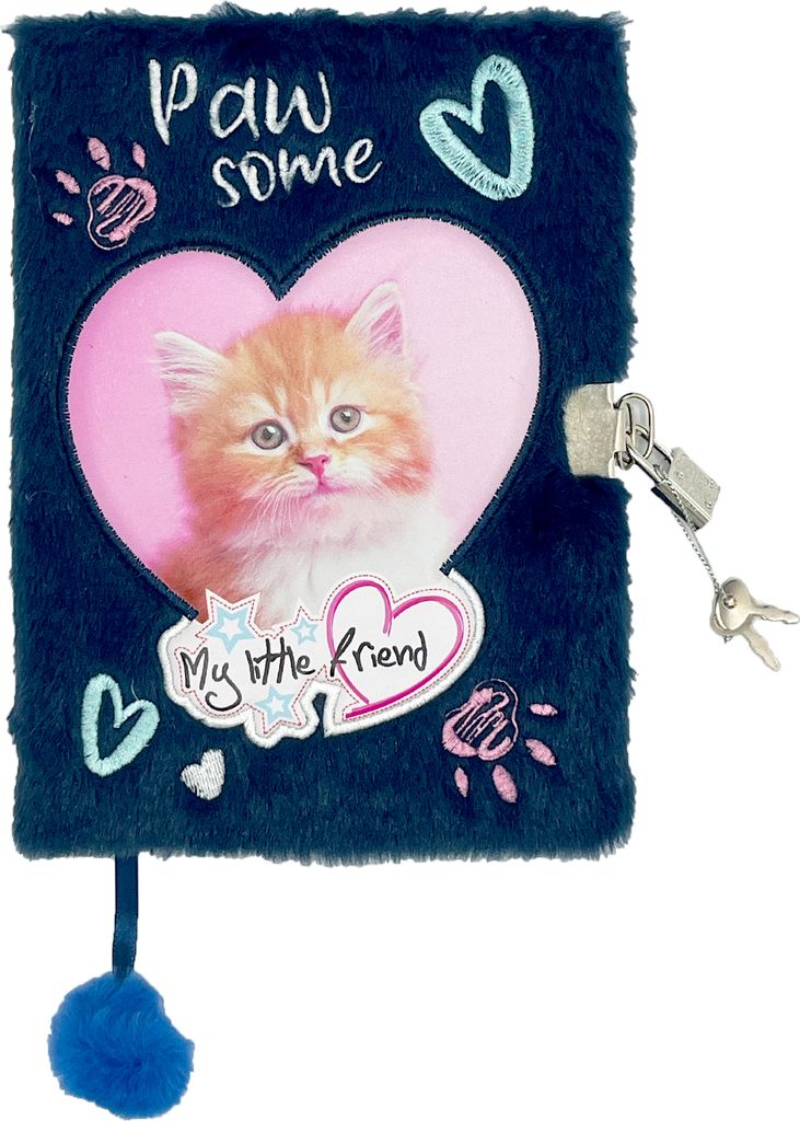 Vorhängeschloss-Tagebuch A5 96k Ginger Kitty MLF Majewski