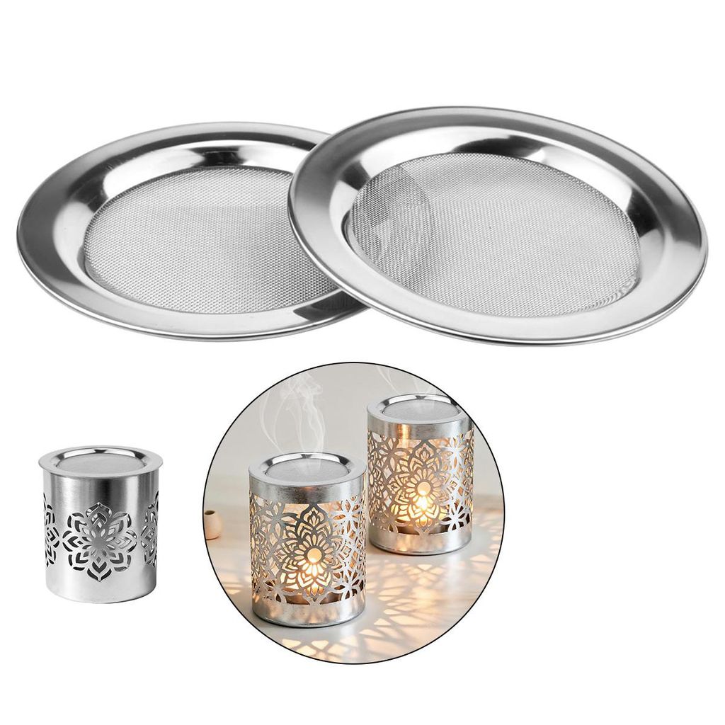 2er Set Edelstahl Räuchersiebe Ø10 cm – Feinmaschige, Produktbild 