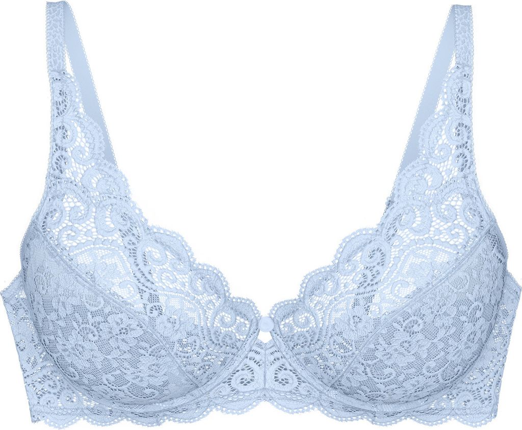 Triumph Amourette W Bügel-BH Mit weichen, elastischen Jacquard-Trägern, Neue Cup-Innenkante mit weichem Gummi, Haken- und Ösenverschluss mit dre...