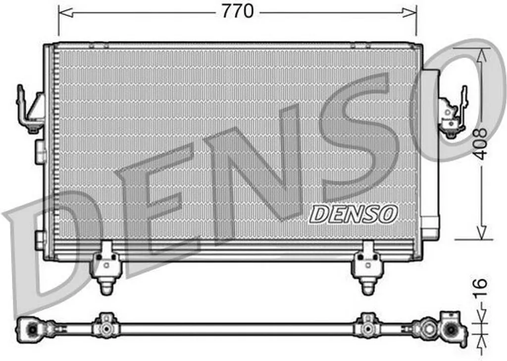 Condenseur de Clim DENSO DCN50031 pour Toyota RAV 4 II Essence Diesel