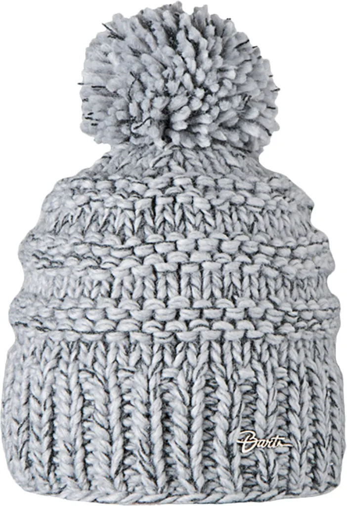 Bonnet BARTS Jasmin Gris pour Femme - Maille Douce et Revers Confortable