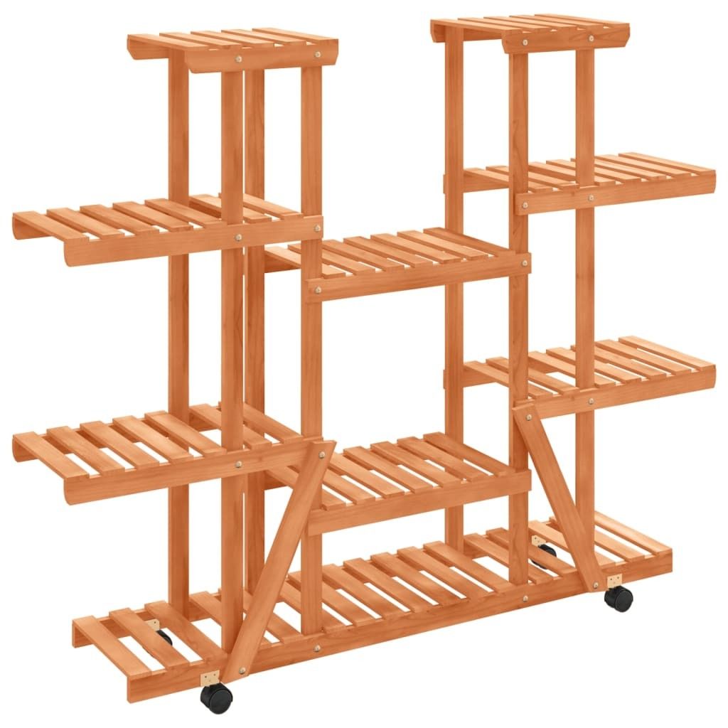 vidaXL Stojan na kvety s kolieskami 110x25x115 cm z Obrázok produktu 