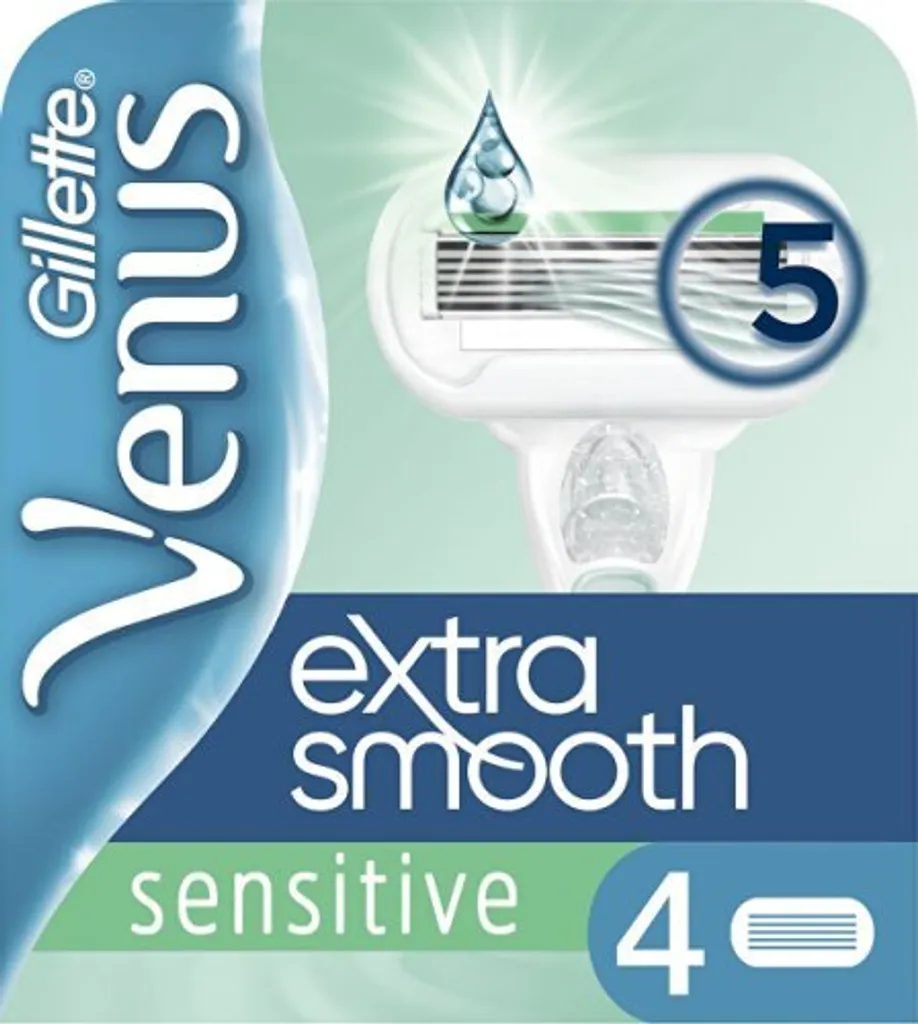 Lames Venus Extra Smooth Sensitive - 5 Lames de Précision et Soin Peau