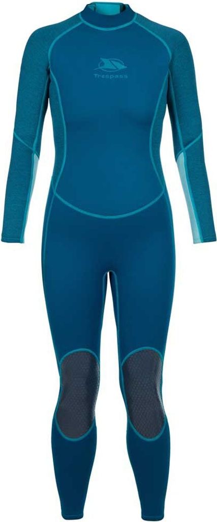 Trespass Lox Neopren-anzug Mit Langen Ärmeln Und Reißverschluss Am Rücken Für Damen Blau XS Blau XS