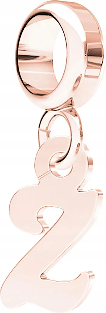 Charms in stagno placcato oro Lettera iniziale con argento 925