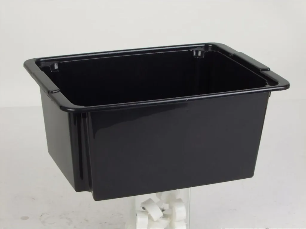 Lot de 12 bacs gerbables et emboîtables 14L noirs pour stockage atelier