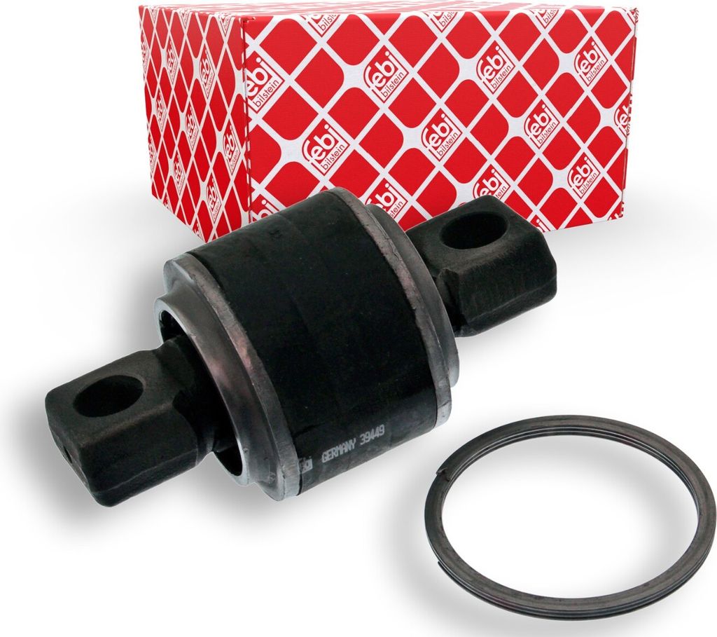 FEBI BILSTEIN Reparatursatz Lenker 39449 Vorne Hinten unten oben für SCANIA 4 - series 148mm 62mm Gummi 75mm