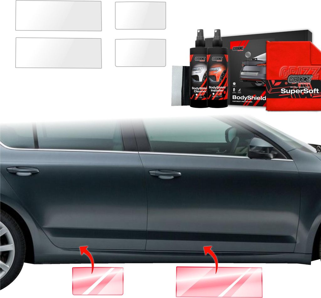 4in1 Schutzfolie Grizz Protector für Schweller - Skoda Octavia 3 (2017-2020)