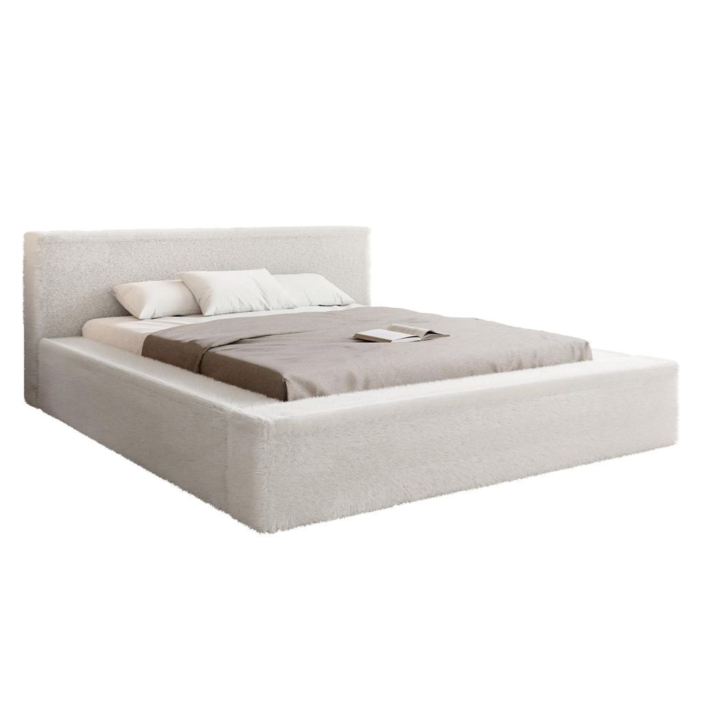 HEKIERT MEBLE Polsterbett TUFALO 140 x 200 cm GRAU