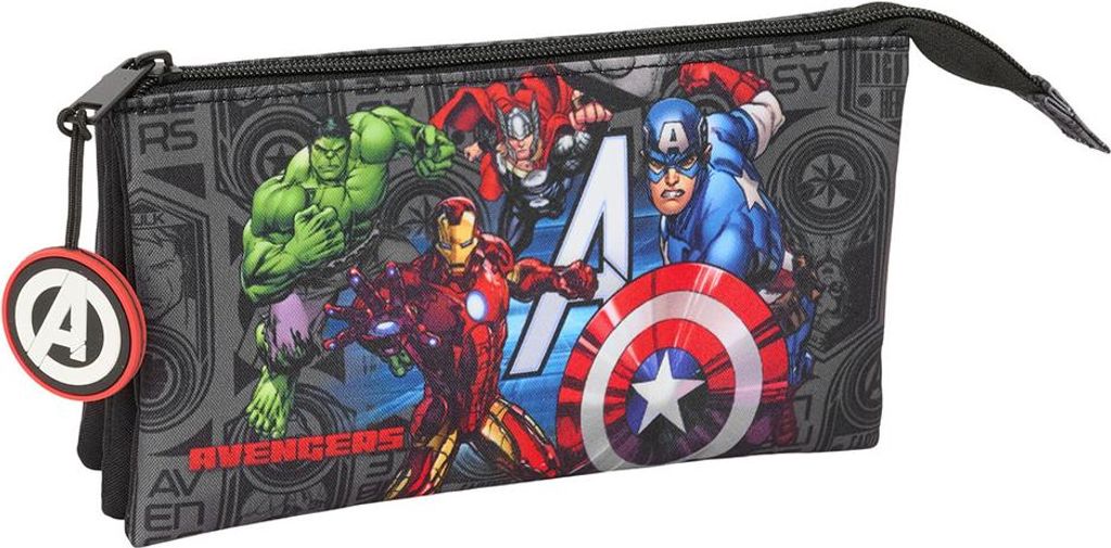 Safta Triple Avengers Vendetta Mäppchen Grau Mann Grau One Size