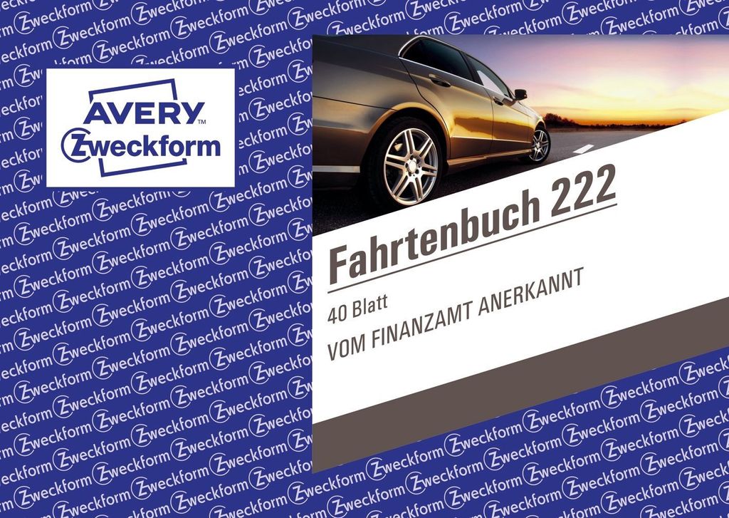 Avery Zweckform® 222 Carnet de route - A6 horizontal, Image du produit 