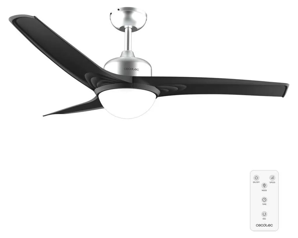 Ventilateur de plafond 60W programmable avec éclairage LED puissant