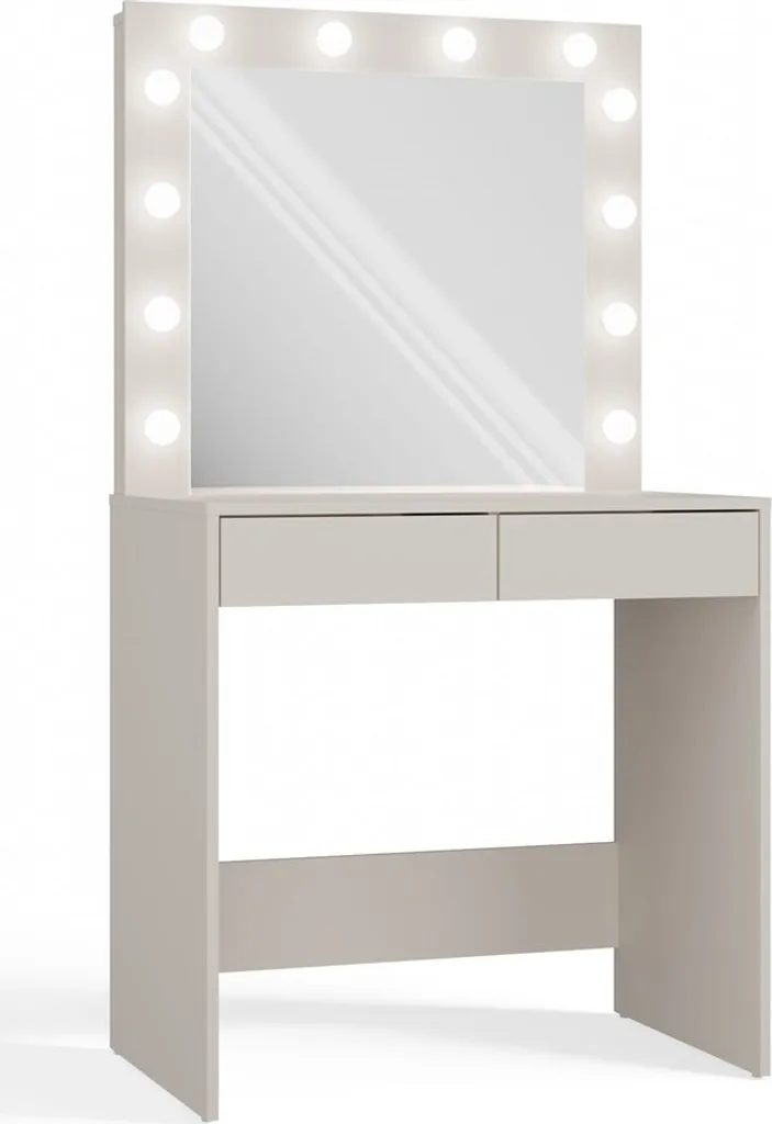 Station de maquillage avec miroir LED pour un maquillage parfait