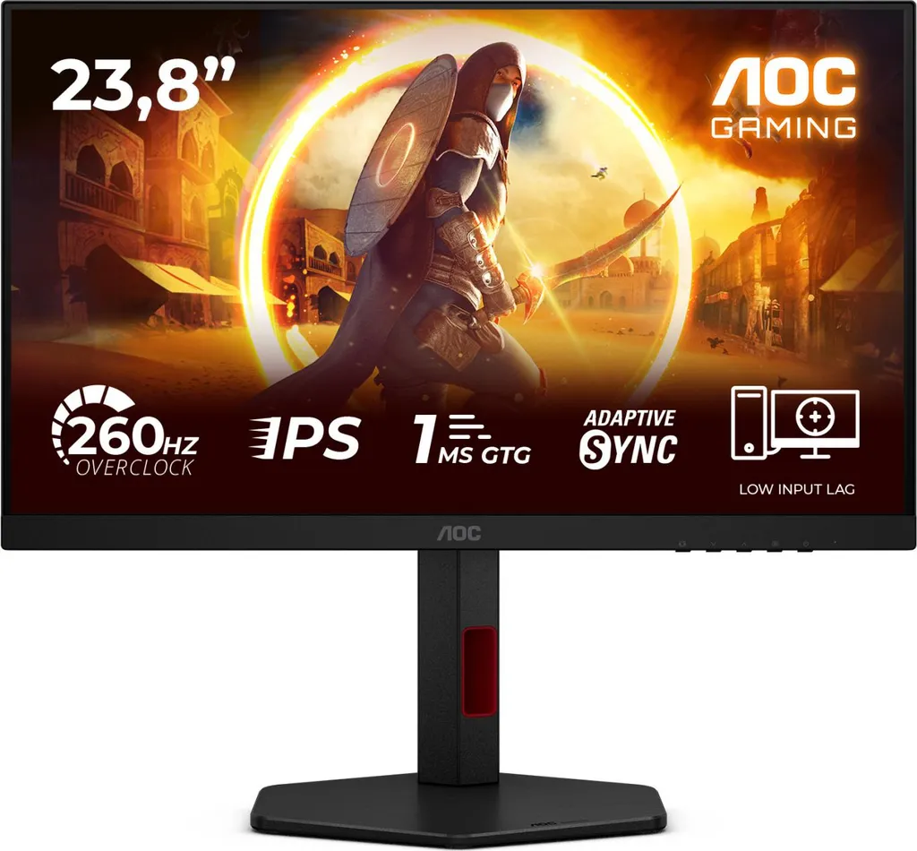 Écran Gaming AOC 24G4ZR : Dites Adieu aux Saccades avec le 1ms LED