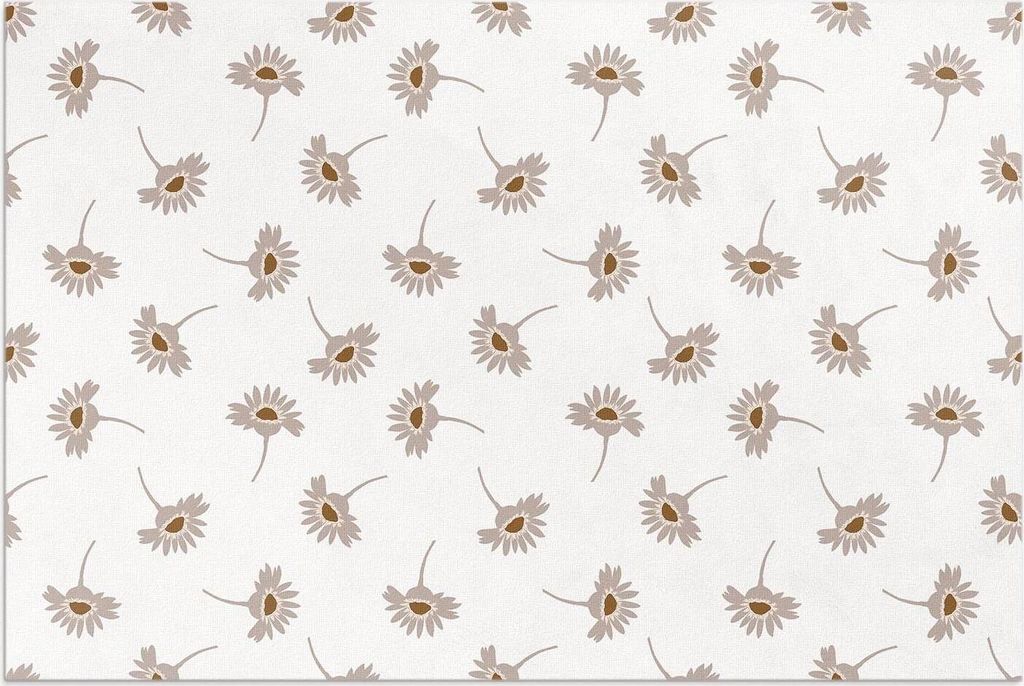 Zarte Boho-Gänseblümchen – Vinylteppich – 120x180 cm – Outdoor Teppich – Terrasse – Wetterfest – Modern
