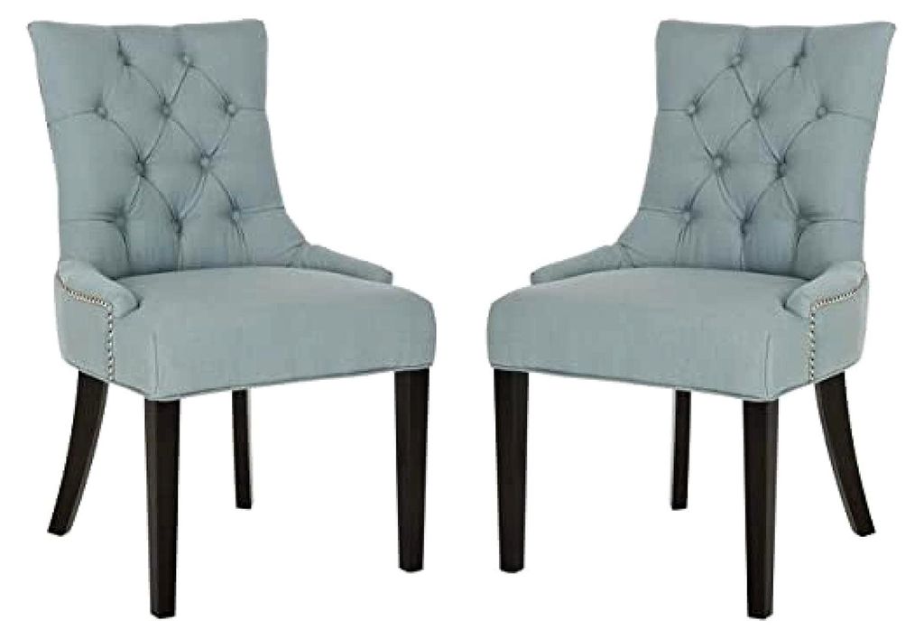 2er Set Holzstühle für das Esszimmer, Grau, 60 X 55 X 90