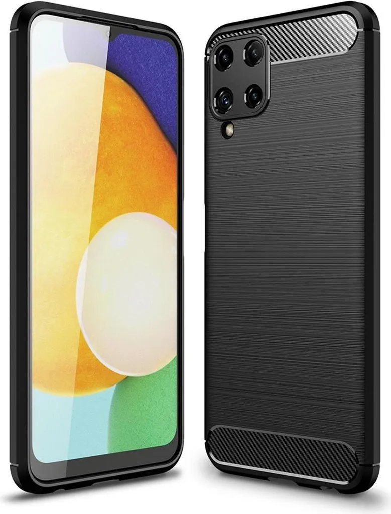 Custodia Samsung Galaxy A22 4G Silicone Carbonio | Cover Antiurto Slim