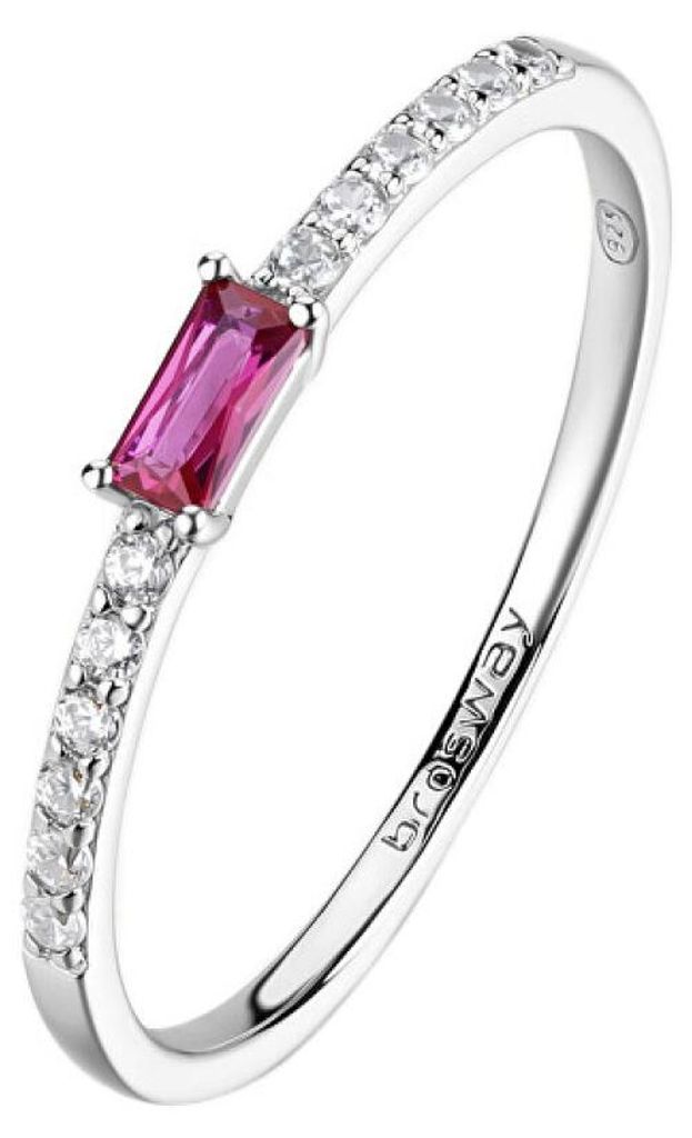 Charmanter Silberring mit Zirkonen Fancy Passion Ruby FPR143 - Schaltung: 56 mm