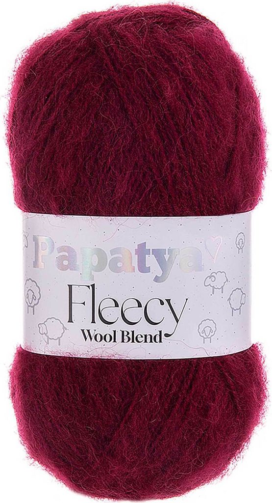100g Papatya Fleecy Kuschelgarn 20% Wolle Häkelgarn Strickgarn