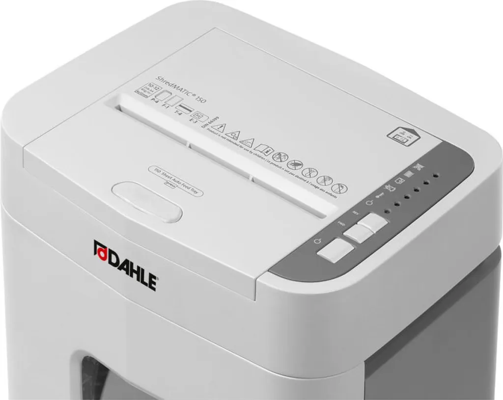 Destructeur de documents Dahle anti-bourrage 150 feuilles auto P-4