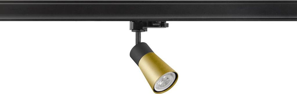 SLV PURI 2.0 Cone, 3 Spot, GU10, 1x max. 6W, schwarz / gold 1008270