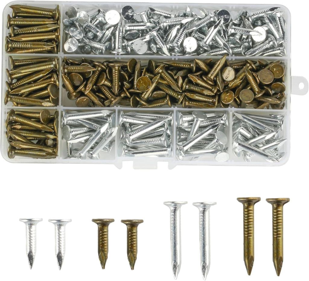 Verzinkte Dachpappennägel für Dachpappe 20 mm 30 mm Breitkopf Set 300 Stück