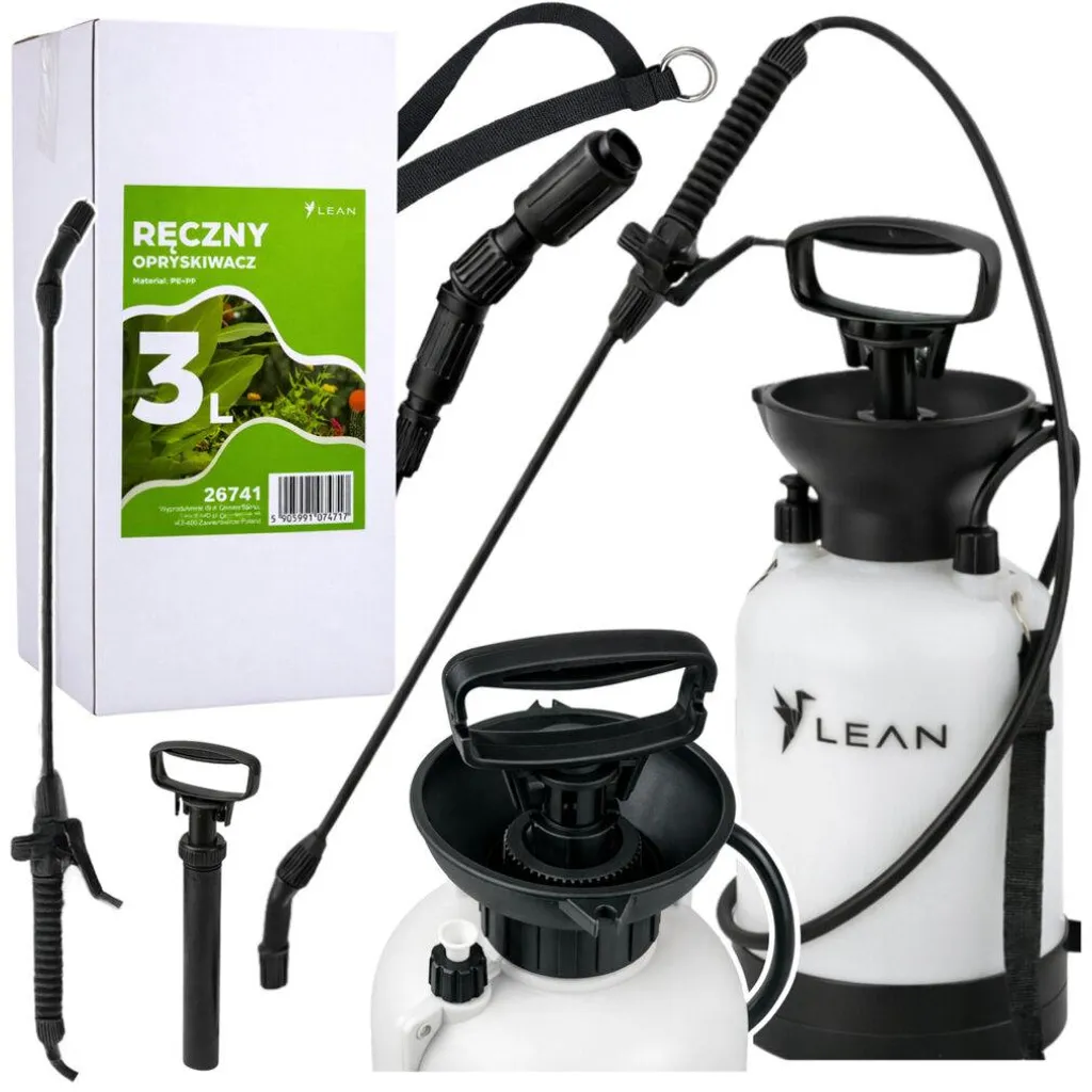 Pulvérisateur 3L LEAN avec buse réglable pour arrosage et traitement